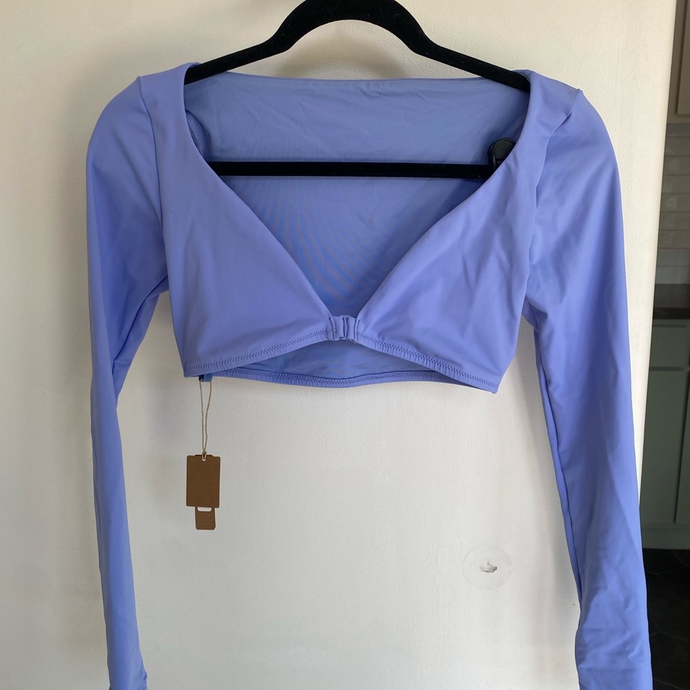 NWT Skims Long Sleeve Shrug, size XS, periwinkle